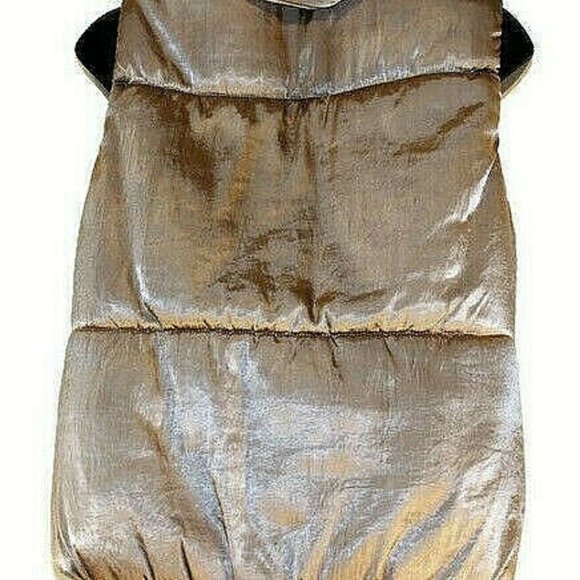 NY&C-Metallic-Bronze-Sleeveless-Puffer-Vest-Jacket - Picture 4 of 6